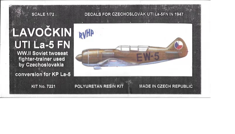 Lavočkin UTI La-5 FN  RVHP | N. 7221 | 1:72 CONVERSIONE RESINA - Immagine 1 di 1