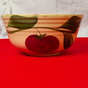 Watt Ovenware Number 6 Ceramic Nesting Bowl Vintage Ribbed Mixing Bowl Size 6 - Picture 1 of 6