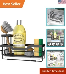 Stylish Sink Caddy for Kitchen Essentials - Stainless Steel with Drain Base - Picture 1 of 9