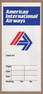 American International Airways Ticketjacke = - Bild 1 von 1