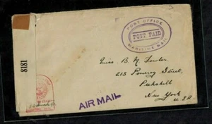 Bermuda WWII Numbered Naval Censor Cover #8181 Normal Type 6e - Picture 1 of 2