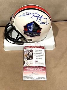 Frank Gifford signed New York Giants Hall of Fame HOF Mini Helmet JSA #G51197