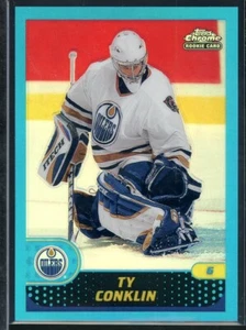 2001-02 Topps Chrome Refractors RC #177 Ty Conklin - Picture 1 of 2