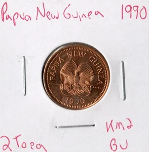Moneda Papúa Nueva Guinea 1990 2 puntas km2 - Imagen 1 de 2