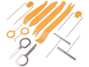 Professional Car Radio Stereo Removal Pins Kit Tools Keys Set Pullers Levers