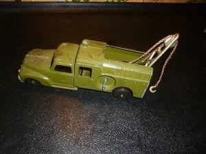 VTG metal Hubley Bell Telephone Truck #469 Crank Boom Tow Rig w/original hook! - Picture 1 of 9