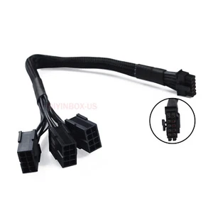 Mini 12+4 Pin Male to 3x8Pin PCIE GPU Cables for RTX 4000 ,RTX 3090Ti , RTX 4090 - Picture 1 of 12