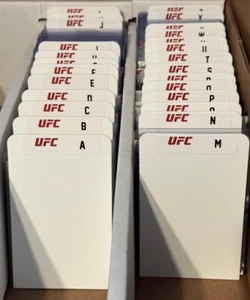 (26) TALL Sports Card Dividers with 26 FREE UFC A-Z Labels Set - Picture 1 of 3