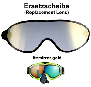 Uvex Comanche To / Top Take Off Lente de Recambio Oro de Esquí Snowboard Goggles - Imagen 1 de 1