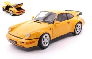 Coche Escala 1:18 Welly PORSCHE 964 TURBO 1989 YELLOW Diecast - Imagen 1 de 1