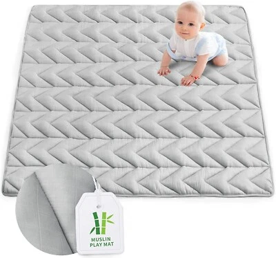 Baby Playpen Mat Fits LIAMST&TODALE Playpen Non Slip Floor Crawling Mat 50"x50" - Image 1 of 4
