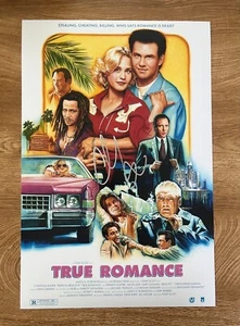 * CHRISTIAN SLATER * signed 12x18 poster * TRUE ROMANCE * - Picture 1 of 2