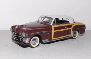FRANKLIN MINT 1950 CHRYSLER TOWN & COUNTRY BROWN 1/43 SCALE DIECAST - Picture 1 of 12
