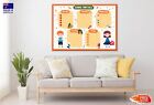 School Timetable For Children Art Wall Canvas Home Decor Australian Made Quality