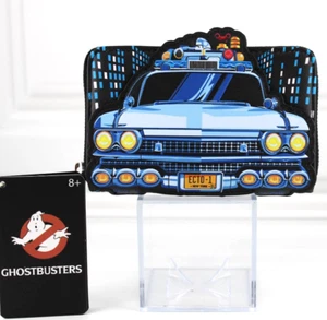 Loungefly Ghostbusters Ecto-1 Glow In The Dark Zipper Wallet Faux Leather New - Picture 1 of 15