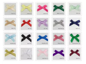 7mm Satin Ribbon Bows 30mm x 22mm - Picture 1 of 37