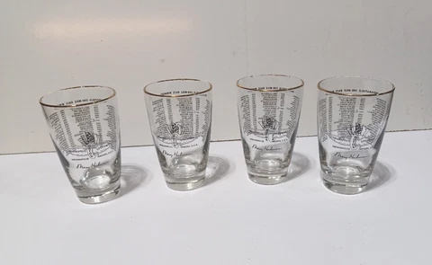 New 4 Indianapolis Motor Speedway Glasses 1979 Rick Mears In Box Cover