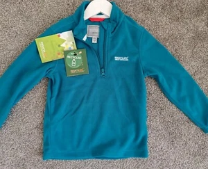 Regatta Kids Boys Hot Shot II Lightweight Half Zip Fleece Jumper School 5-6 - Picture 1 of 5