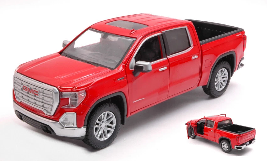 MotorMax GMC SIERRA 1500 SLT CREW CAB 2019 RED 1:27 - Immagine 1 di 1