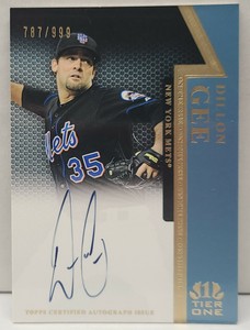DILLON GEE 2011 Topps Tier One On the Rise AUTO /999 ~ New York METS