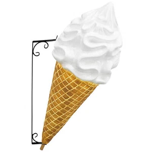 Wandeistüte Softeis 1,35 m Softeiswerbung Eisfigur für Eisdiele Werbefigur - Bild 1 von 3