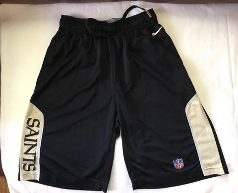 Nike NFL  New Orleans Saints Shorts /Black&Gold /Dri-fit /Men’s S Cover