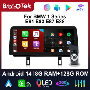 12.3" 8+128GB Android GPS Sat Nav Carplay Car Stereo Für BMW 1er E81 E82 E87 E88 - Picture 1 of 16