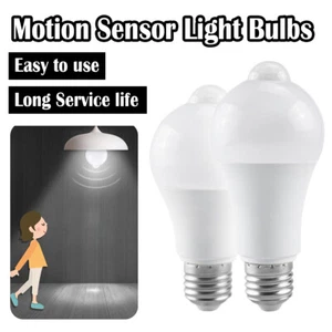 E27 Led Light Bulb 12w 15w 18w Motion Detector Warm White Lamp Pir Sensor Smart - Picture 1 of 11