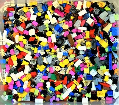 Lego 100 Small Medium Pieces LOT Mixed Sizes Colors Bricks Tiles Specialty L700 - Image 1 of 4
