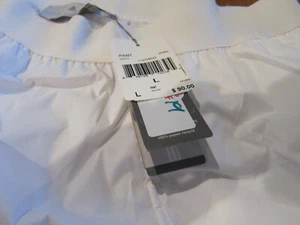 NWT Stella McCartney Adidas White Tennis Pants Size L - Picture 1 of 3