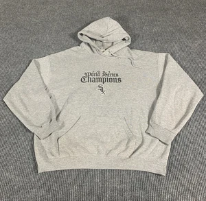 VTG Chicago White Sox Hoodie Mens Extra Large Gray Sweatshirt World Series 2005 - Picture 1 of 12