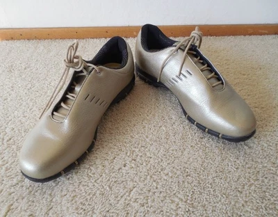 Nike Air Tac Women’s Lace Up Golf Shoes Size 8.5 Gold & Black Retro - Image 1 of 4