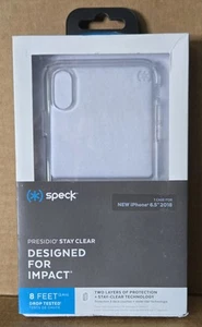 2018 Speck Apple iPhone 6.5" Phone Hard Clear Case - Zdjęcie 1 z 1