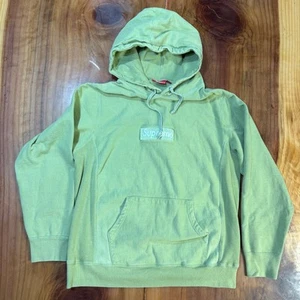 Sudadera con capucha Supreme Big Box Logo para hombre XL verde algodón Y27 - Imagen 1 de 5