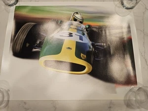 20X26 S. Scott Payton Signed 1/10 Poster Art Print Lotus German Racing 31 - Picture 1 of 5