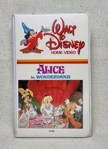 Alice In Wonderland VHS Tape - 80s Disney Home Video 1983 Clamshell White - Picture 1 of 12