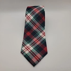 Corbata Saddlebred para hombre multicolor a cuadros 100 % algodón ropa para el cuello estilo Preppy - Imagen 1 de 5