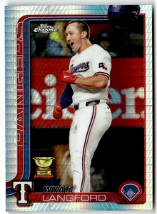 2025 Topps Chrome MLB No. 68 Wyatt Langford Hyper Refractor - Bild 1 von 2
