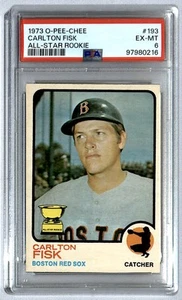 1973 O-pee-Chee Carlton Fisk #193 PSA 6 - Picture 1 of 2