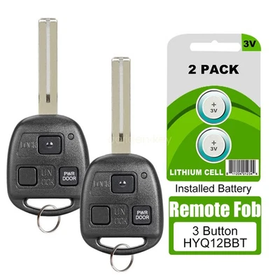2 para Lexus RX330 2004-2006 RX350 2007-2009 Mando a distancia para coche Llavero 3 botones HYQ12BBT Foto 1 de 4