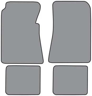 Alfombrilla para Ford Country Sedán 1955-1956 4 piezas (FM80F FM18R) 01 bucle negro Foto 1 de 4