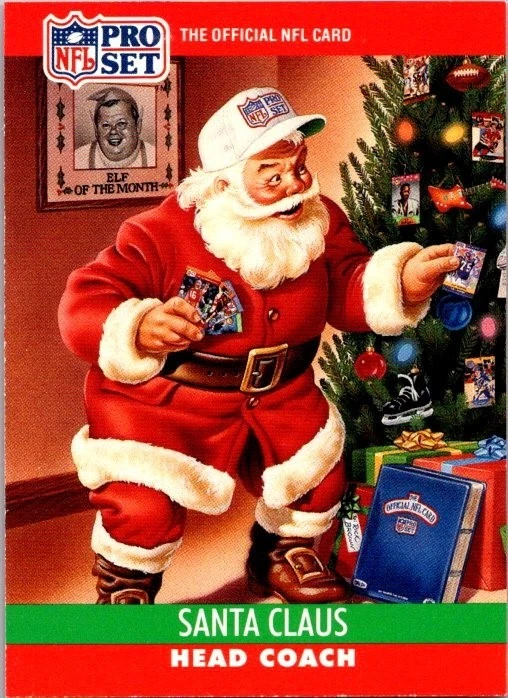 1990 NFL Pro Set Santa Claus Santa #1990 Collectible Head Coach - Image 1 of 2