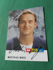 Matthias Matz ,   Fernsehen , Kino ,  Autogrammkarte   - Picture 1 of 2