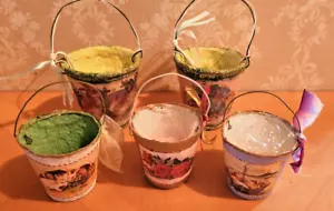 Vintage Handmade Easter Candy Container Baskets - Picture 1 of 4