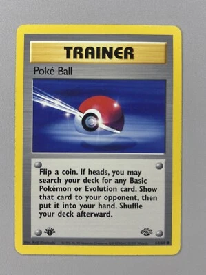 Pokemon Cards: Jungle 1st Edition Common: Poke Ball 64/64 LP - Image 1 of 2