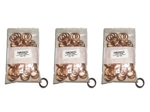 DW20CC 20MM COPPER CRUSH WASHERS/GASKETS - PACK OF 300 - (20x26x2mm) - Bild 1 von 3