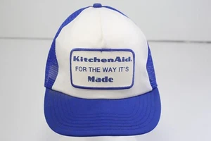 Vintage Semco Trucker Mütze Kitchen Aid Patch blau weiß Made in USA - Bild 1 von 7