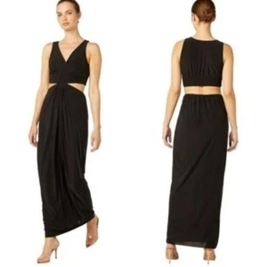 NWT MISA Los Angeles Athema Cutout Waist Maxi Dress Black Size XS Retail $340 - Picture 1 of 24