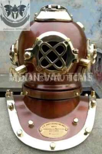 Brass Antique Style Brass Scuba Deep Mark V US Navy Divers Diving Helmet Gift - Picture 1 of 3