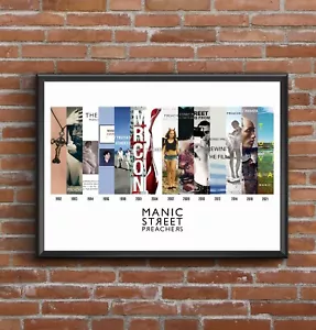 Manic Street Preachers Diskographie Multi Album Kunstdruck - Geschenk zum Vatertag - Bild 1 von 12